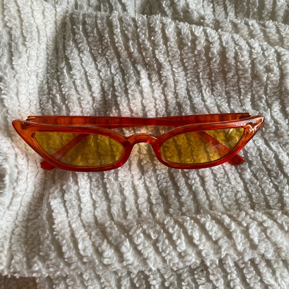 SOLD Orange cat glasses